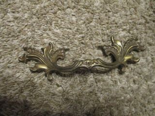 Vintage Brass French Provincial 1ea 6 3/4 " Wide 3 1/2  Spread Nll 3596