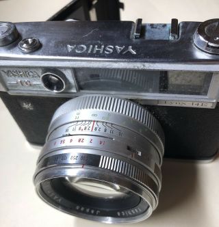 Vintage Yashica Ic Lynx - 14e 35mm Rangefinder Camera Yashinon Dx 45mm F:1.  4 Lens