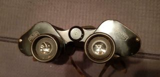 Vintage Carl Zeiss Jena " Dekaris " 10 X 50 Binoculars German Made In Case