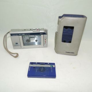 Vintage Ultra Rare Toshiba Kt - R2 Walkman Stereo Cassette Recorder