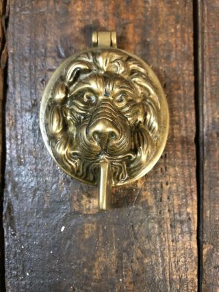 Solid Brass Period Lion 
