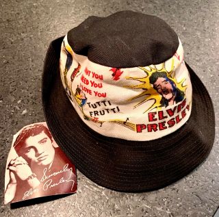 Rare Vintage 1956 Elvis Presley Enterprises Hat With Tags Size Medium