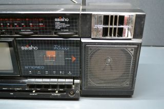 Rare Saisho STV 890 vintage radio TV boombox 3