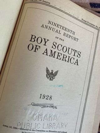 1928 Boy Scout National Annual Report - (19th) - Xlib 2