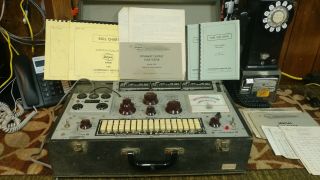 Vintage Jackson 658 Tube Tester And Documentation