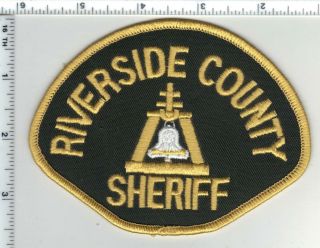 Riverside County Sheriff (california) Shoulder Patch From The 1980 