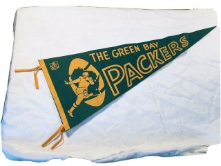 1968 Vintage Bowl Ii Green Bay Packers Football Pennant