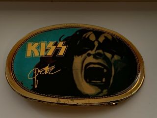 Vintage 1977 Kiss Gene Simmons Belt Buckle