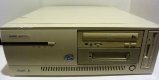 Vintage Acer Pz250d Desktop Pc Computer Archos 486sx -
