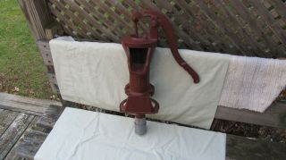 Antique Cast Iron Pitcher Hand Well Water Pump Spout / Columbiana / Shape