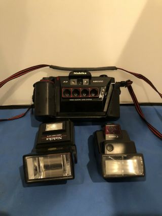 Vintage Nishika N8000 3 D Camera 30mm Quadra Lens System