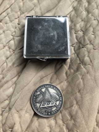 Grand Chapter Of Royal Arch Masons Maryland 175th Anniversary Sterling Coin 1972