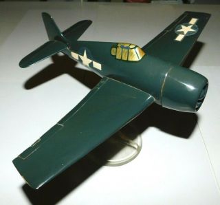 Vintage Topping Models Grumman F6f Hellcat Ww2 Fighter Plane Model