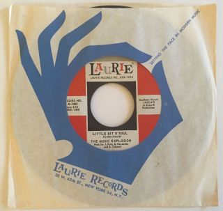 Garage Punk The Music Explosion Little Bit O Soul Laurie 45 - 3380 I See The Light