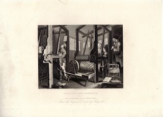 Hogarth Series - " Industry And Idleness " - Complete Set Of 12 Engravings (c1860)
