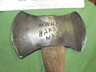 Vintage Mwh.  Co.  Marshall Wells Hardware Large Axe - 4¾ Pound Head W/handle