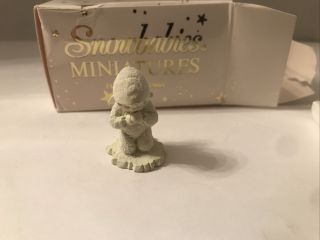 Snowbabies Dept.  56,  Now I Lay Me Down To Sleep,  Pewter Miniature Figurine 76570