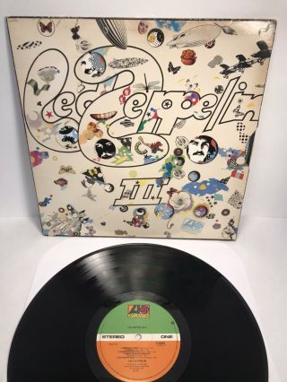 Led Zeppelin ‎– Led Zeppelin Iii Atlantic ‎– K 50002 (uk Reissue Pressing)