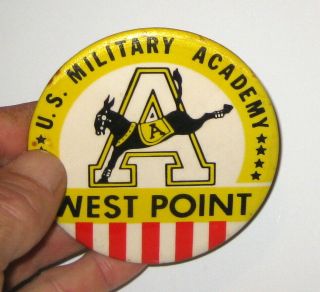 West Point World War 2 / Korean War Era Pinback Button Us Military Academy