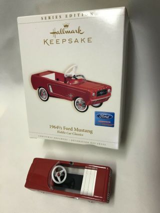 Hallmark Keepsake Ornament Kiddie Cars Classics 1964 1/2 Ford Mustang