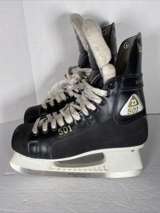 Vintage Daoust 501 Bi - Structural Hockey Skates,  Shoe Size 7 1/2 D Euc 7.  5
