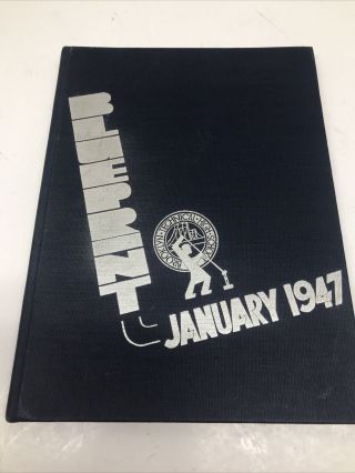 Vtg January 1947 Brooklyn Technical High School Blueprint Yearbook Brooklyn Ny