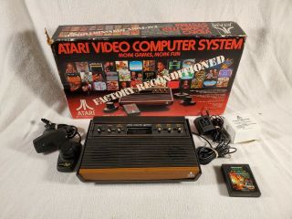 Vtg 1970s Atari 2600 6 - Switch Light Sixer Video Computer System Serial 384524