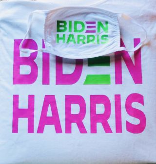 Alpha Kappa Alpha Sorority Aka Pink Green T - Shirt & Mask Biden Harris Democratic