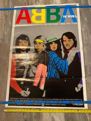 Rare Vintage Abba The Movie Poster 40x27 First Release