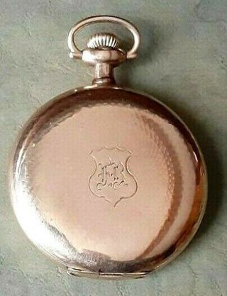Vintage South Bend Grade 212 17 Jewel 16s 2 " Diameter Pocket Watch - 25 Year Case