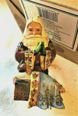 Jim Shore Santa With Baby Jesus Ornament 3 " Boxed No.  4013899 2009 Euc