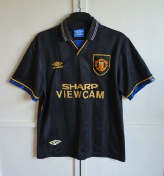 Manchester United England 1993/1994/1995 Vintage Away Shirt Jersey Umbro Size M