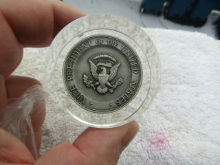 Bush Rare Vice Presidential Seal Paperweight - - White House Gift