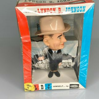 Vintage 1964 Lyndon B Johnson Remco Figure Toy Lbj Campaign