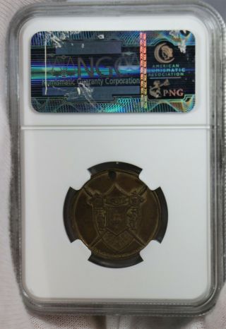 1888 GILT 25MM ANNUAL CONVOCATION MEDAL NGC AU50 KNIGHTS OF GOLDEN EAGLE 3