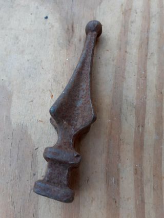 Vintage Old Antique Small Metal Finial 5 " Decorative