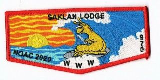 Boy Scout 970 Saklan Lodge 2020 Noac Red Border Flap