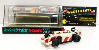 Vintage Tomy Afx G,  10 Footworks Slot Car F1 Indy W/ Case (ex - 013)