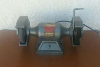 Vintage Rockwell 23 - 635 1/3hp 1 Phase 6 " Shop Bench Grinder 115v Made In The Usa