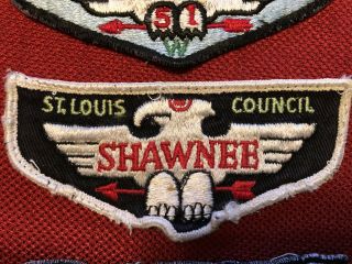 St.  Louis Area,  Shawnee Lodge OA Flap (including rare black) and misc patches 2