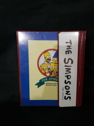 Vintage The Simpson ' s Binder Finder Trapper Keeper Folders 1990s Rare 2