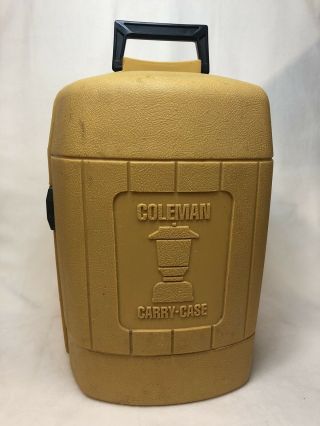 Vintage Brown Double Mantle Coleman Lantern Model 275 A 710,  Yellow Hard Case 2