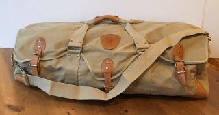 Vintage Thomas & Thomas Canvas & Leather Fly Fishing Travel Bag Rare