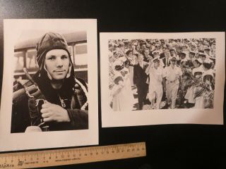 Yuri Gagarin Is The First Cosmonaut.  Space Ussr Old Photos.