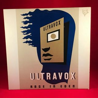 Ultravox Rage In Eden 1981 Uk Vinyl Lp,  Inner,  Poster