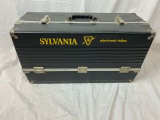 Vintage Sylvania Radio Tv Repairman Vacuum Tube Caddy Case Tool Box 5