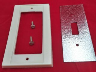 1 Vintage Ge General Electric Toggle Switch Frame Plates Ge9110 - 2