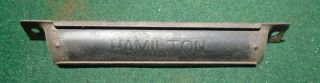 One Circa 1920 Hamilton Bin Pull / Drawer Pull - 6 1/2 " Steel (12295)