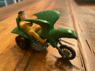 Vintage Hot Wheels Red Line Rrrumblers Bold Eagle Green W Yellow Top Hat Rider