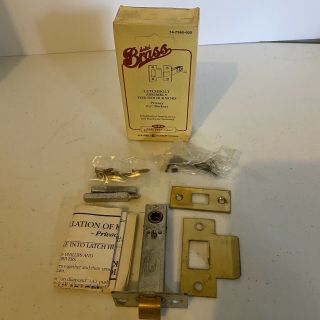 Vintage Ives Solid Brass Latchbolt Assembly Door Knobs 74 - 7360 - 605 Artisan